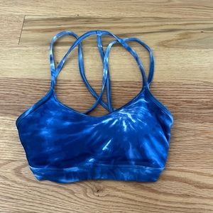 Blue tie-dye Gilly Hicks sports bra. Like brand new!!